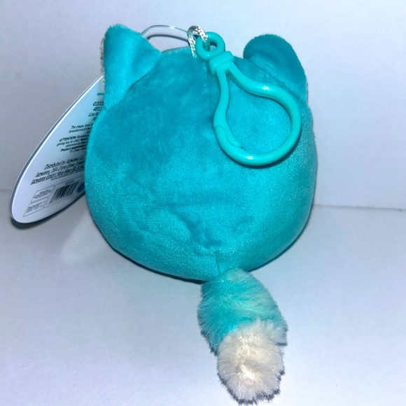 DABNEY Clip 🐺 Blue Fox Squishmallow Clip ☆》NWT《☆ - Picture 2 of 6